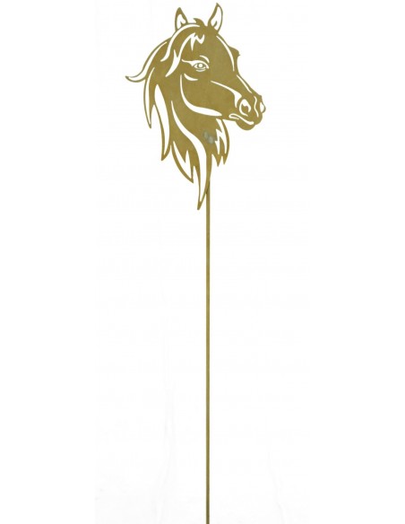 Gartenstecker Pferdekopf - Gartendeko aus Metall