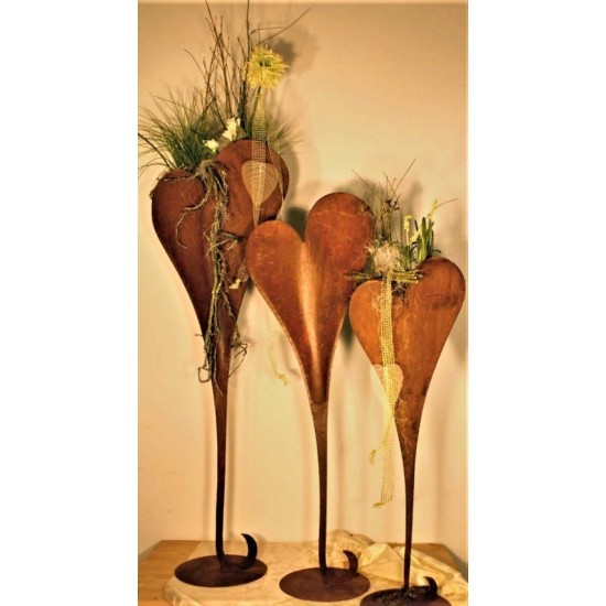 Deko Herzen Metall - Gartendeko Rost Herz, Metall Herz, Deko Herz Metall, Rost Herz zum Bepflanzen 