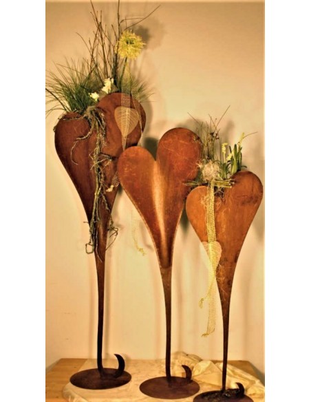 Deko Herzen Metall - Gartendeko Rost Herz, Metall Herz, Deko Herz Metall, Rost Herz zum Bepflanzen 