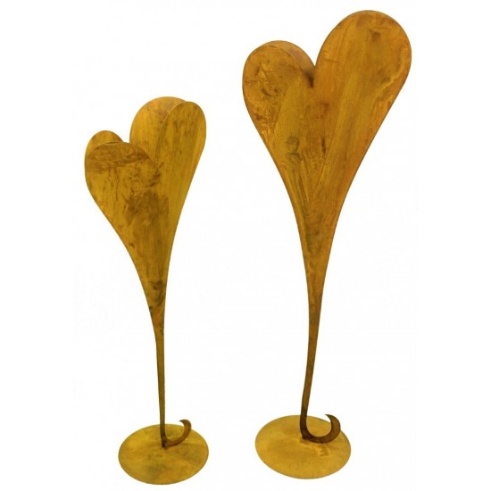 Metall Herz Deko - Gartendeko Rost Herz, Metall Herz, Deko Herz Metall, Rost Herz zum Bepflanzen 