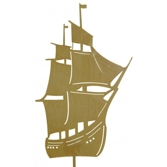 Gartenstecker Segelschiff maritime Gartendeko