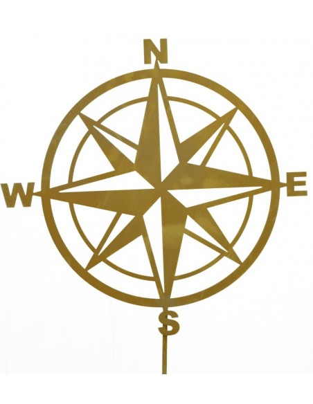 Gartenstecker Nautischer Stern 50 cm Ø