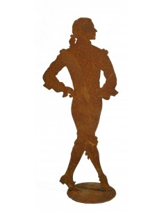 barocker Tänzer auf Standplatte - Höhe 27 cm