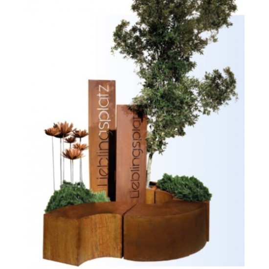 Statement Stele "Lieblingsplatz" - Höhe 160 cm