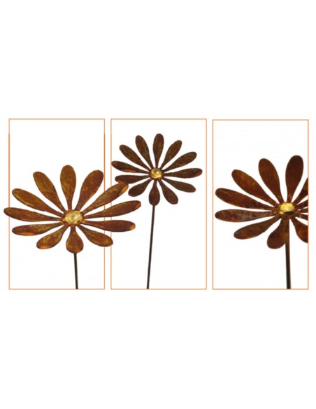 Gartenstecker Blume "Daisy" mit Goldpunkt Ø 12 cm Gartenstecker Blume "Daisy" mit Goldpunkt Ø 12 cm