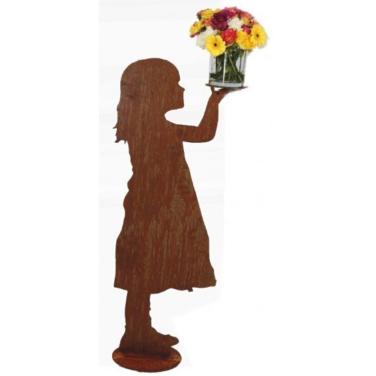 Blumenkind "Klara" mit Platte für Blumendeko 