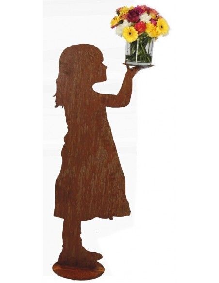 Blumenkind "Klara" mit Platte für Blumendeko 