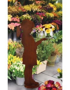 Blumenkind "Amelie" mit Platte für kreative Ladendeko 2