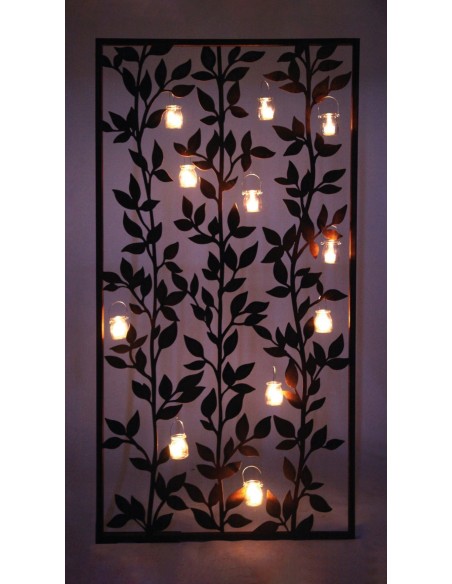 Trennwand aus Metall  für Gartendeko -  Sichtschutzelement Rost Trennwand aus Metall  für Gartendeko -  Sichtschutzelement Rost