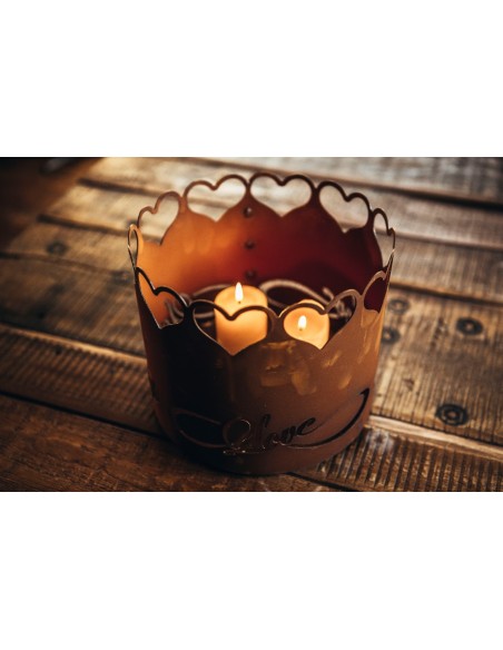 Deko Windlicht Herz-Love Ø 22 cm - Geschenke für sie und ihn