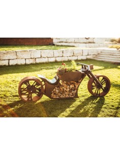 Grillstellen + große Gartengrills Grill - Motorrad - Länge 260 cm - Biker Grillstelle - Exklusiver Grill für echte Rocker und Ha 2