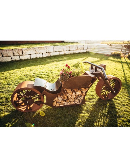 Grill "Motorrad" Länge 260 cm - besonderen Grills für den Außenbereich Grill "Motorrad" Länge 260 cm - besonderen Grills für den Außenbereich