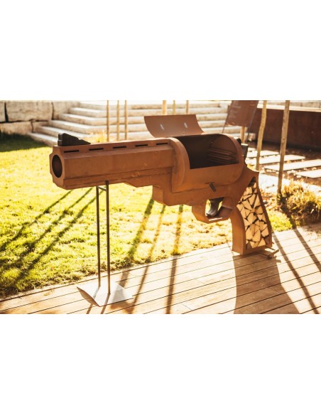 Grillstelle Pistole Höhe 110 cm 
