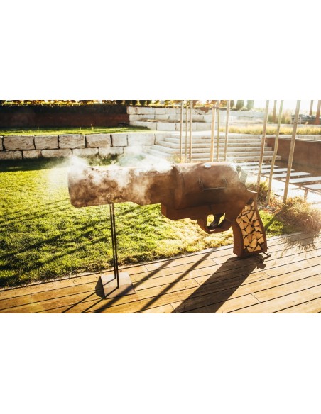 Grillstelle Pistole Höhe 110 cm 