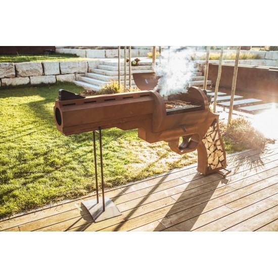 Grillstelle Pistole Höhe 110 cm 