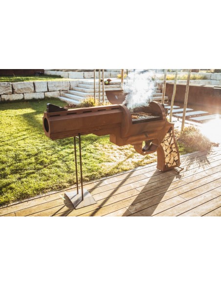 Grillstelle Pistole Höhe 110 cm 