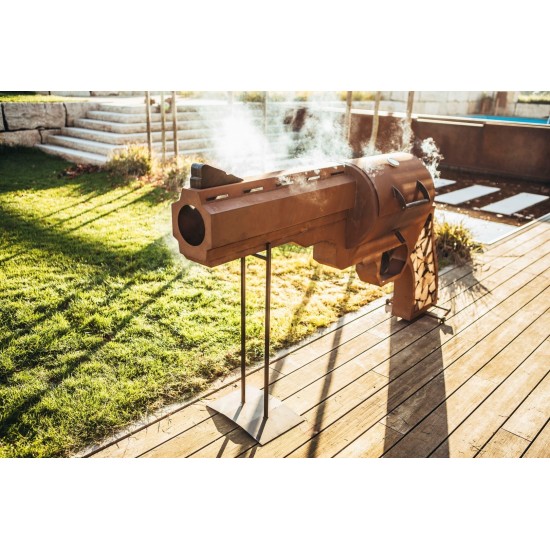 Grillstelle Pistole Höhe 110 cm 