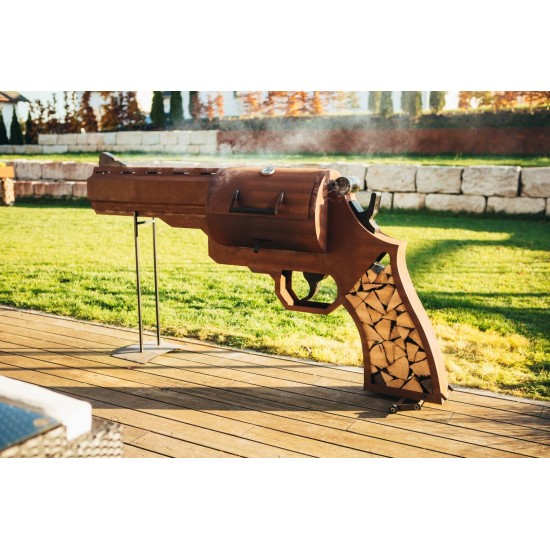 Grillstelle Pistole Höhe 110 cm 