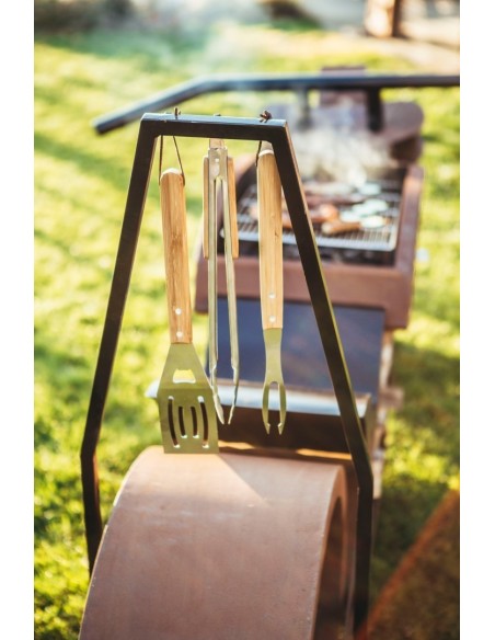 Sissybar für die Grillstelle "Motorrad"