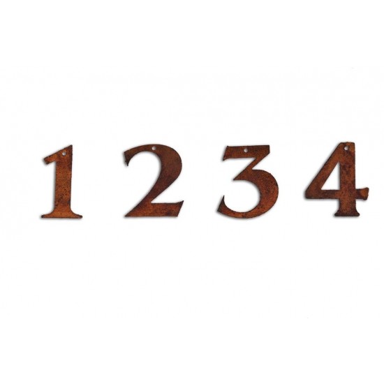 1 2 3 4 Advent Zahlen aus Metall