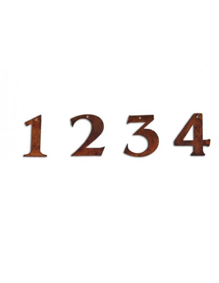 1 2 3 4 Advent Zahlen aus Metall