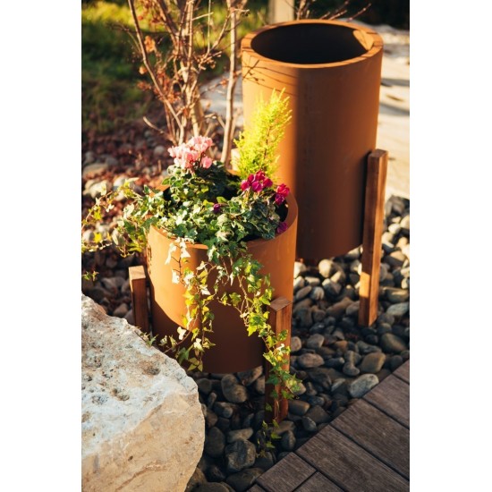 Edelrost Pflanzschale "Planter round" Mittel