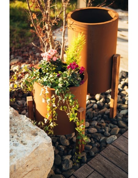 Edelrost Pflanzschale "Planter round" Mittel