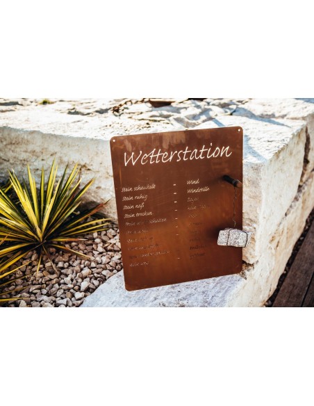 Wetterstation Modern zum Hängen Höhe 60 cm