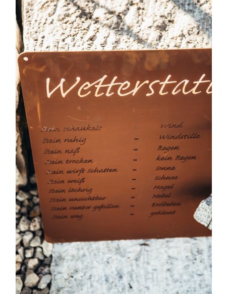 Wetterstation Modern zum Hängen Höhe 60 cm