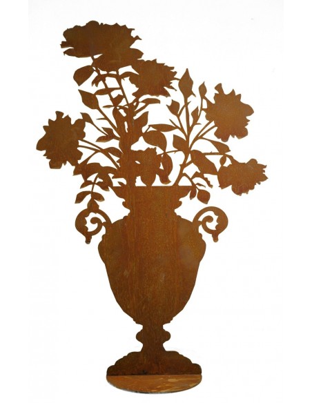 Deko Amphore mit Rosen für Barock Deko 