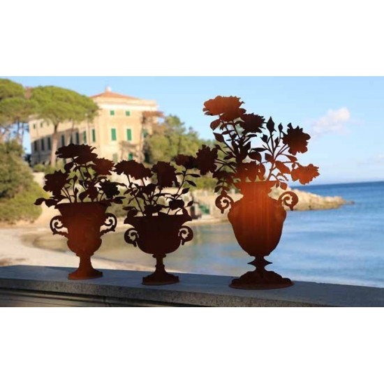 Rosenamphore für Barockdeko und Fensterbankdeko