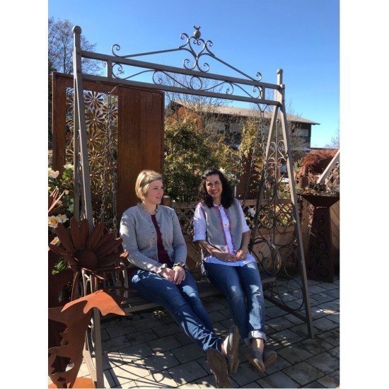 Metall Hollywoodschaukel 2-Sitzer stabil