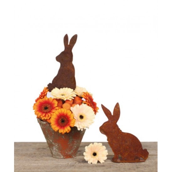 niedlicher Deko Hase von hinten für Osterdeko