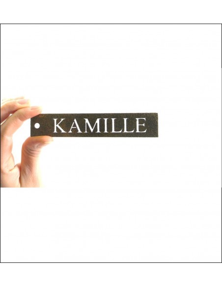 Kräuterschild Kamille aus Metall zum basteln für Kräutergarten 