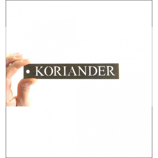 Kräuterschild Koriander Metallschilder für Kräuter 