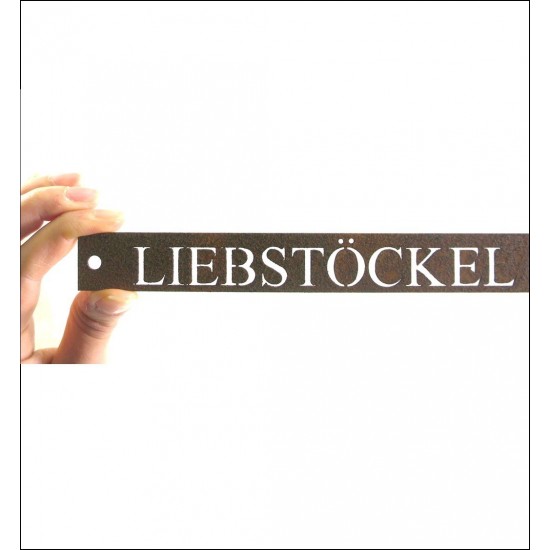 Kräuterschild Liebstöckel Kräuterschilder aus Rost kaufen