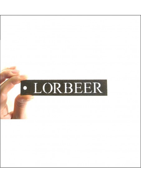 Kräuterschild Lorbeer Kräuterschilder aus Metall für den Garten mit Rost Patina