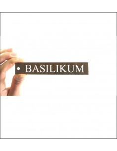 Kräuterschild Basilikum Kräuterschilder selber machen Pflanzenschilder