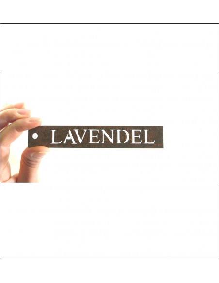 Kräuterschild Lavendel zum basteln Kräuterschilder aus Metall und Rost
