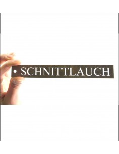 Kräuterschild Schnittlauch Kräutergarten mit Kräuterschilder selber gestalten