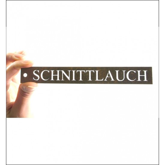 Kräuterschild Schnittlauch Kräutergarten mit Kräuterschilder selber gestalten