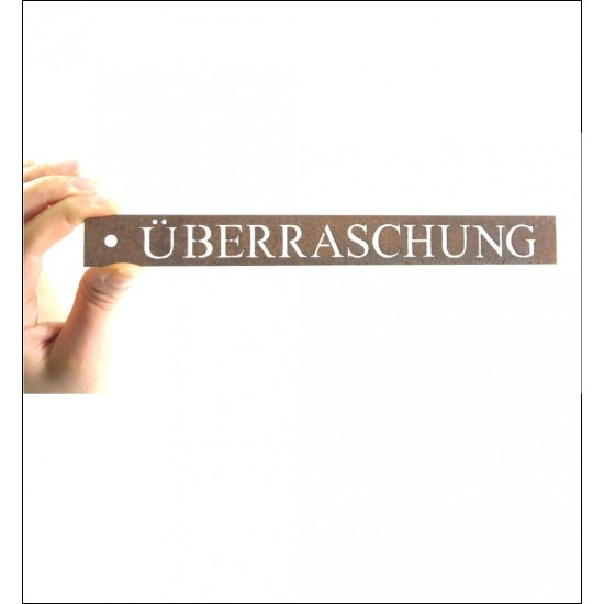 Kräuterschild Überraschung Kräuterschilder aus Metall zum basteln und dekorieren