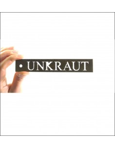 Kräuterschild Unkraut Kräuterschilder und Pflanzschilder für den Garten aus Metall