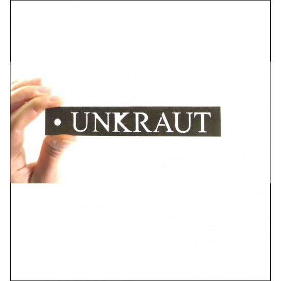 Kräuterschild Unkraut Kräuterschilder und Pflanzschilder für den Garten aus Metall 