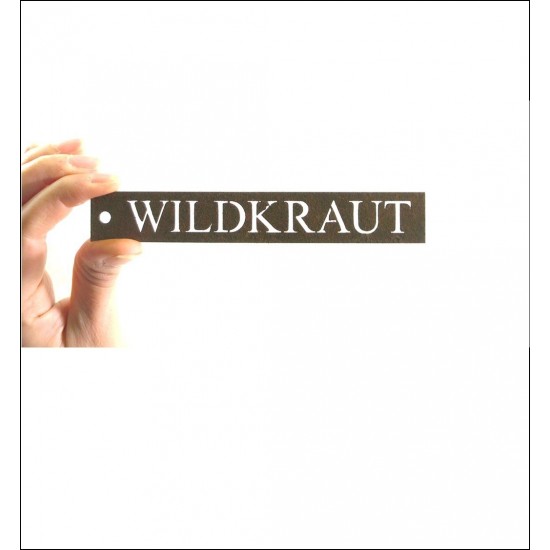 Kräuterschild Wildkraut Pflanzschilder für den Kräutergarten aus Metall kaufen