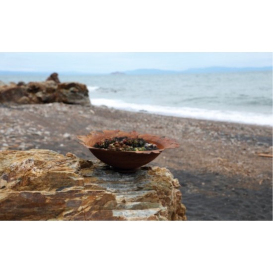 gedrückte Pflanzschale mit gerissenem Rand Schalen für Säulen oder Wohndeko Gartendeko zum Bepflanzen