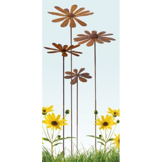 Deko Margerite Ø 16 cm mit Kugel - Blumenstecker für den Garten