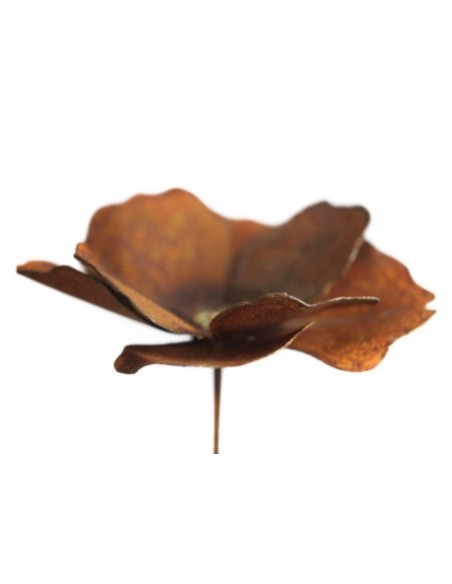 Deko Mohn mit Goldmitte Ø ca. 15 cm - Blumendeko für den Garten, Hochbeete, Erde Deko Mohn mit Goldmitte Ø ca. 15 cm - Blumendeko für den Garten, Hochbeete, Erde