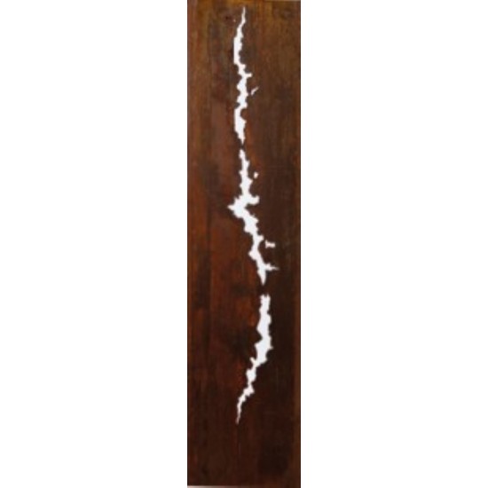 Deko Stele mit Riss als Gartendeko oder Eingangsdeko - Deko für den Außenbereich