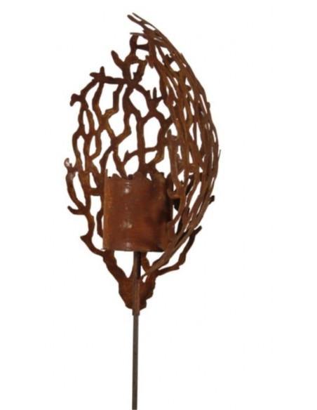 Korallenfackel mit Hülse mit Stab - Maritime Deko für den Garten 